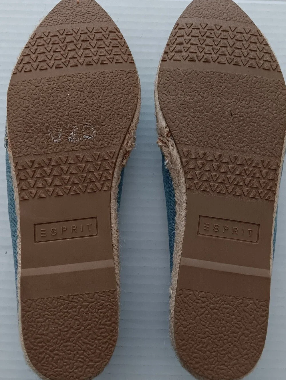 Esprit Wyoming Chambray  Light Blue Denim Espadrille  Almond Toe Sz 9M